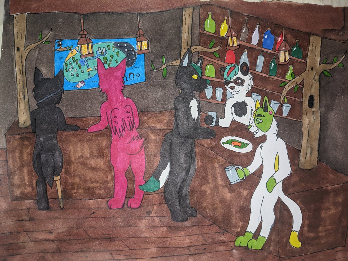eggshelltv's tweet photo. Reminder that my traditional art commissions are ALWAYS open! I'm extremely flexible with pricing! #animaloc #feraloc #furryart #dndart #Fursona https://t.co/4y3Px1SfGk