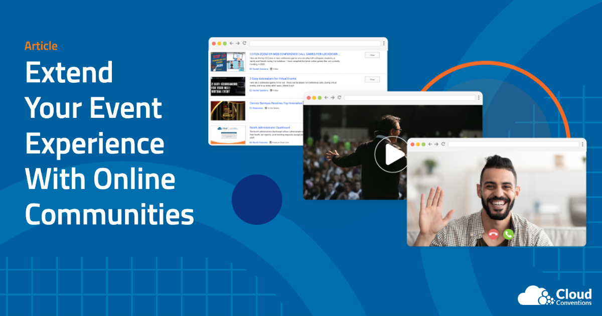 Networking, learning, and collaborating shouldn't stop when the live or virtual event is over. Learn about extending your event experience with Online Communities: ow.ly/peeo50NeCQH