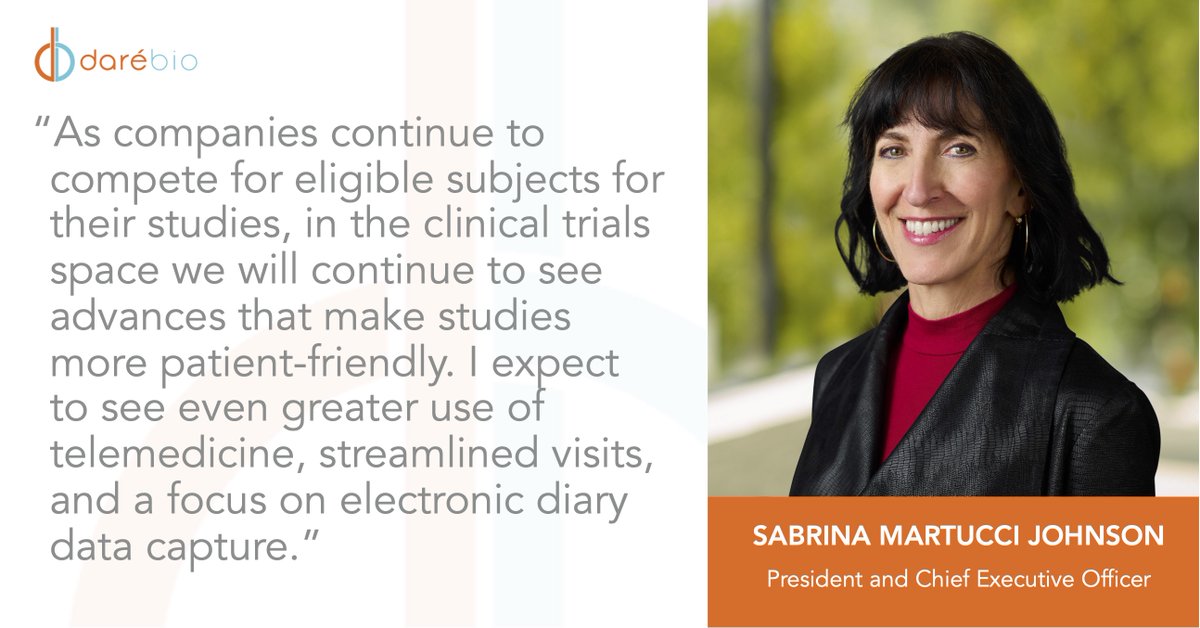 DareBioscience's tweet photo. Our president &amp; CEO @SabrinaDareCEO shared her outlook for #clinicaltrial trends for the year ahead in @PharmaScrip’s recent #ScripAsks series. Read more at https://t.co/Sa8zt0Bpay (a subscription is required). https://t.co/0Tdop2C4UH