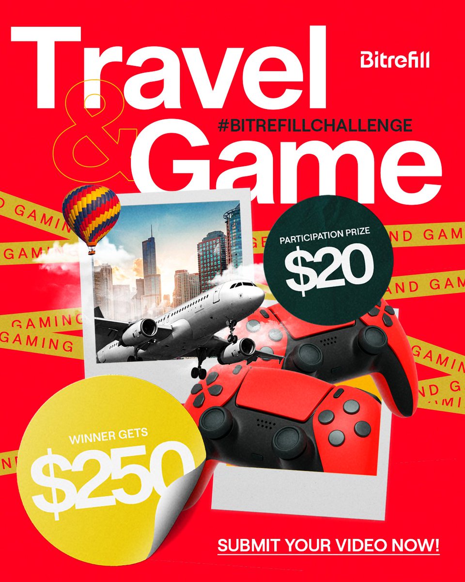 bitrefill's tweet photo. 🚀Join the Bitrefill Travel &amp; Gaming Video Challenge! 🎮🌎 

🎁 First 25 videos get $20 in Bitrefill credit! 🎉

🏆 Winner gets $250! 🤑

🎬 Show us your craziest way to use Bitrefill for gaming or travel in under 30 secs!

💬 Steps to participate below 👇

#BitrefillChallenge https://t.co/IWWnCSCUFm