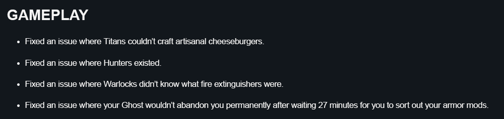 I don't know why these fixes took so long.