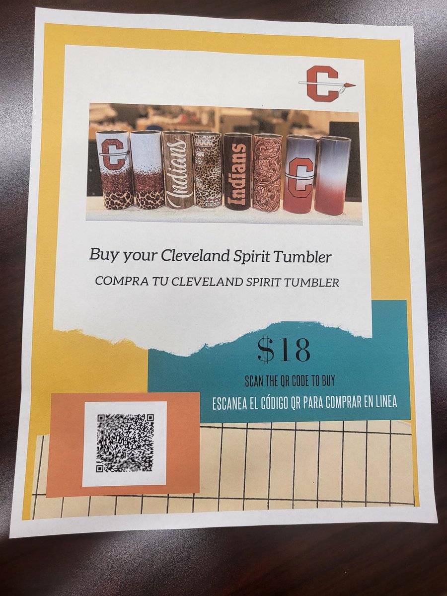 PTO FUNDRAISER 
If you would like to order a tumbler please scan the qr code. Thank you