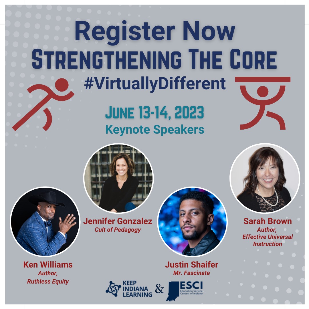 KeepINLearning's tweet photo. NEWS FLASH! #VirtuallyDifferent Keynote Speakers &amp; Open Registration! Author Sarah Brown (@seb1230), Ken Williams (@UnfoldtheSoul), Jennifer Gonzalez (@CultofPedagogy), &amp; Mr. Fascinate (@FascinateSci) for $35 live to wherever you are June 13 &amp; 14!  https://t.co/TcBJczIEyr #ESCofI https://t.co/xa9EHeXay5