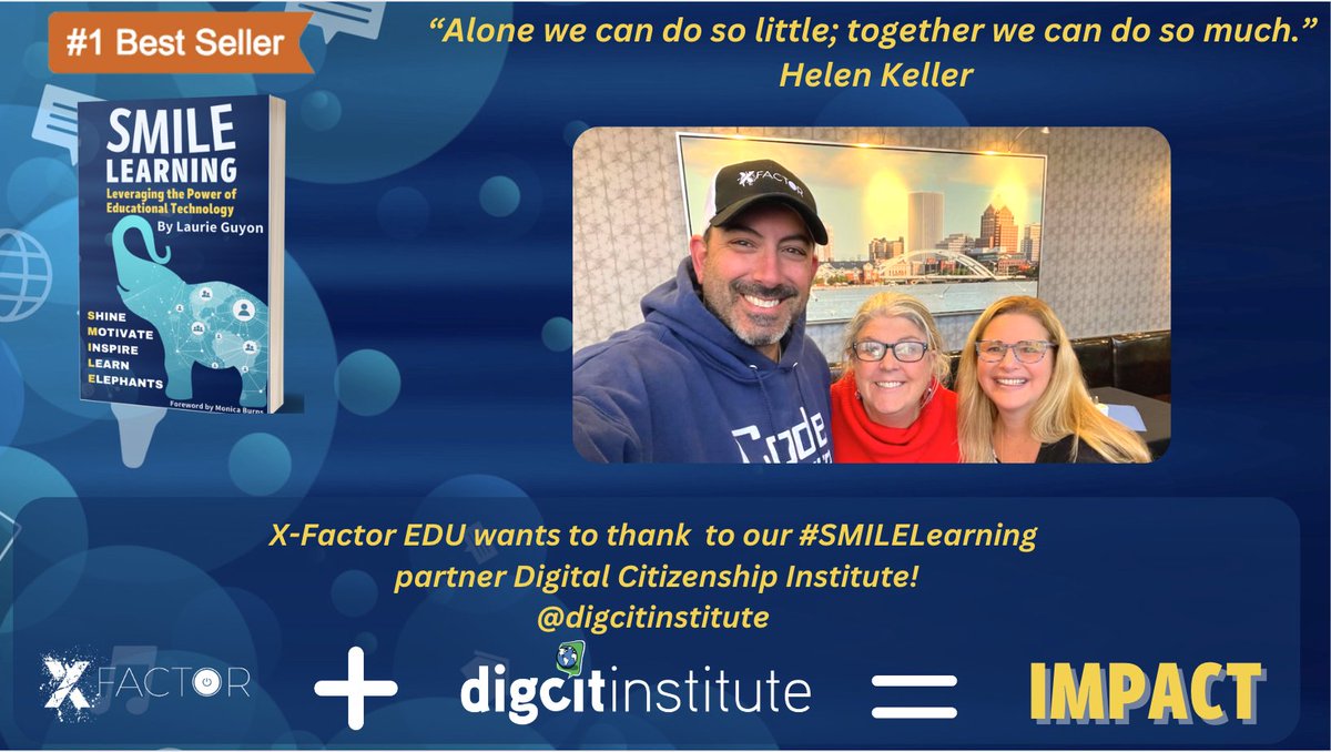 MatthewXJoseph's tweet image. “Alone we can do so little; together we can do so much.”
Helen Keller

#XFactorEDU wants to thank  to our #SMILELearning 
partner @digcitinstitute