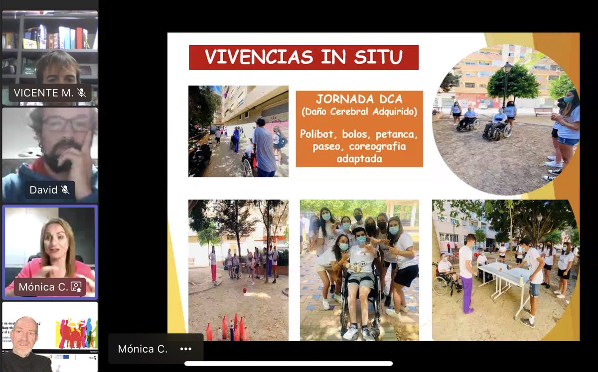 JosepLl_Segura's tweet image. Inclusió i Educació Física amb la proposta de @monicachanzapay, “Ponte en su piel, ponte en sus zapatos” i reconeixent el treball de l’Associació de persones amb discapacitat @COCEMFEMaestrat.
Abordant la vessant inclusiva del @Twincon_esp amb el seu creador Pau Morant. 🫶🏽