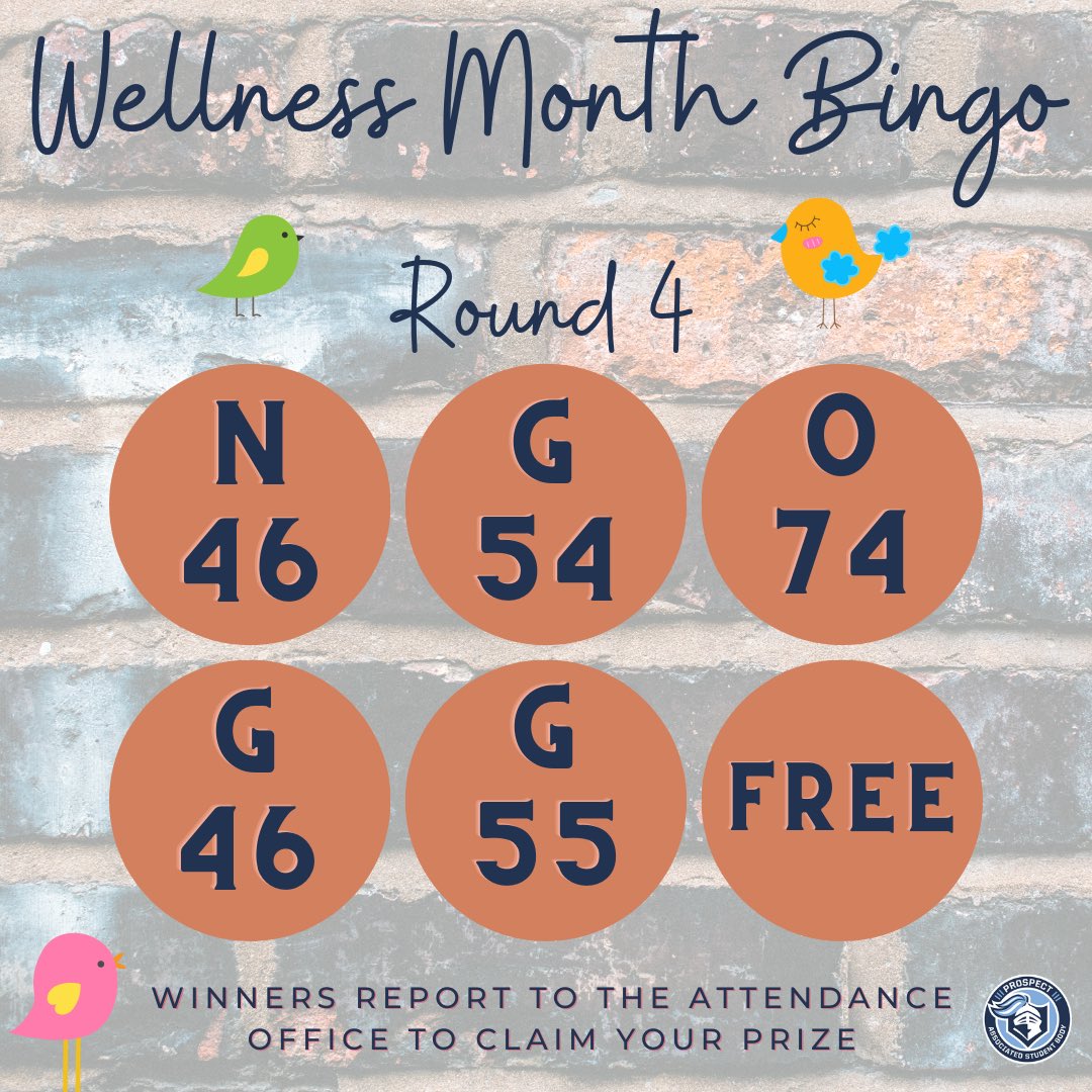 ProspectASB's tweet image. Final Round for BINGO! Check your cards to see if you are a winner!  Thanks for playing! @KnightsofPHS @District214