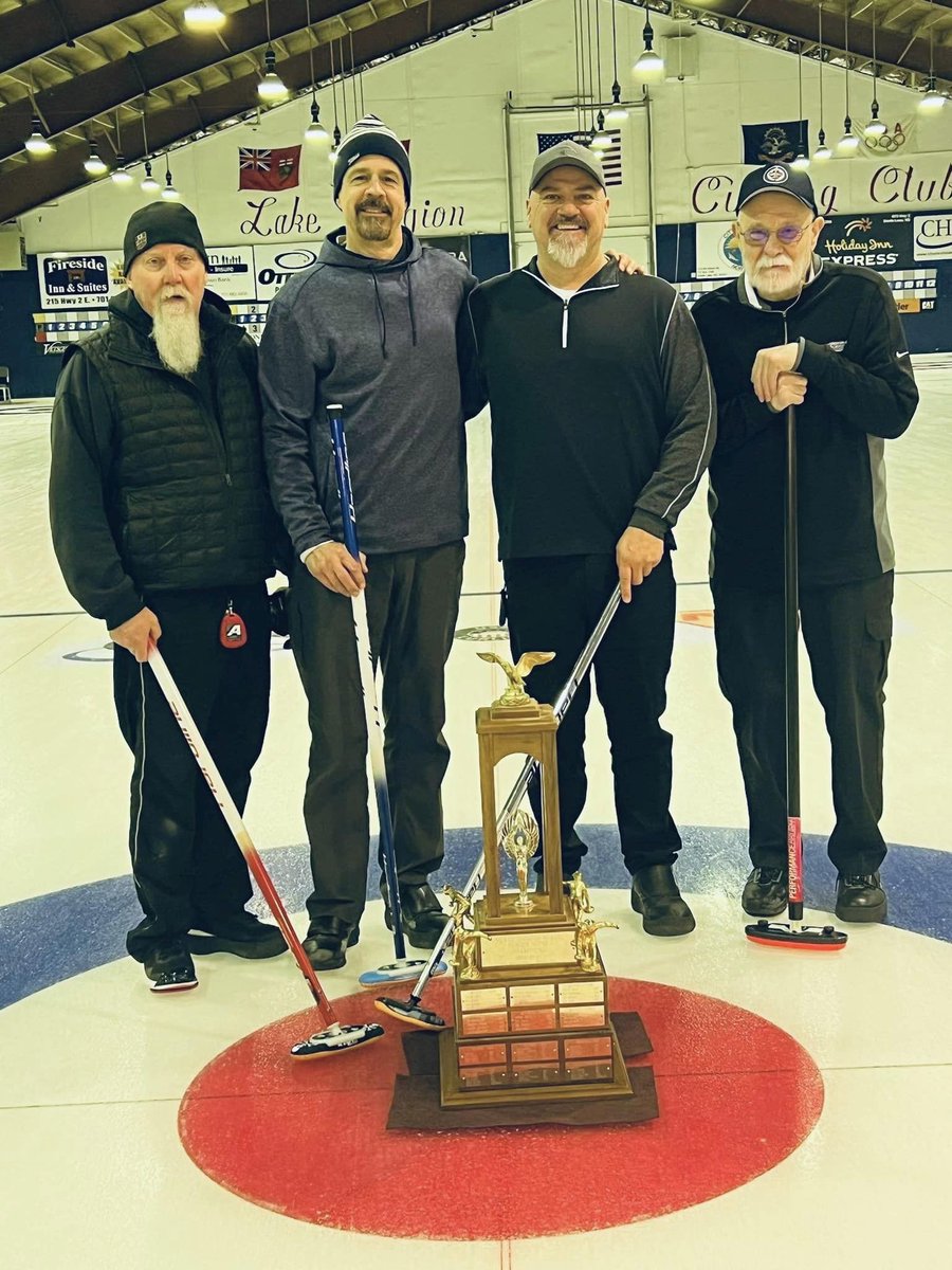Congrats to Grand Forks Curlers Dan Lindgren, Dave Whalen, John Fulp and Bruce Tollefson on winning the North Dakota State Seniors Championship this past weekend in Devils Lake.