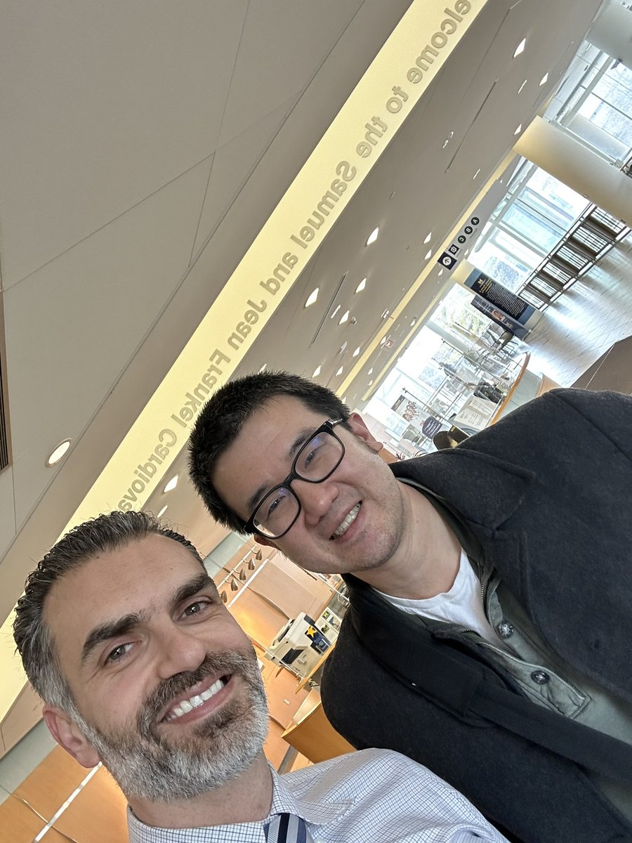 salimhayek's tweet image. Great to have @UCLAHealth #CardioOnc star @datsunian over for a fantastic grand rounds @umichCVC ! Hi did bring 🌞 with him. Look at him escaping westward before our Q3d snow storm!