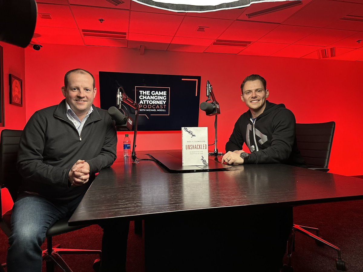 UnshackledLaw's tweet photo. Just wrapped a #podcast session of #thegamechangingattorney with @mogill Tune in when it drops on 3/28 and learn more about my recent book. https://t.co/tZMBOCnYXu