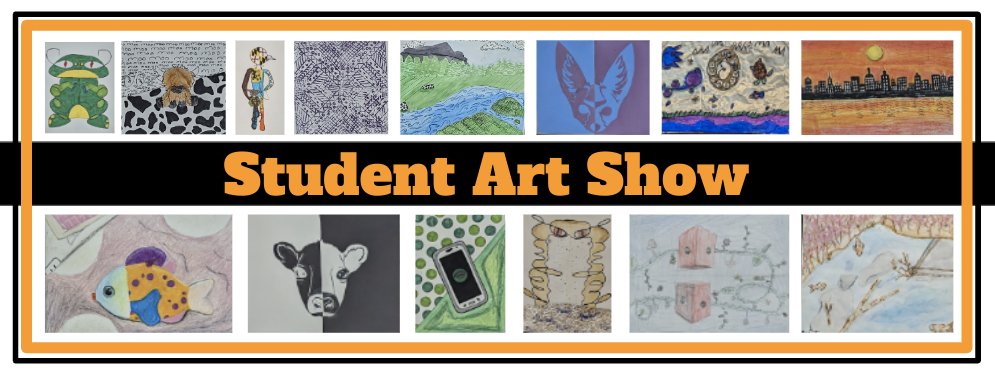 The HMS and HHS art departments are participating in the Hanover Area Arts Guild’s 41st Annual School Art Show. The show is located at the Art Guild’s Gallery located at 32 Carlisle Street in Hanover. Student work will be on exhibit until Wed, March 29th.