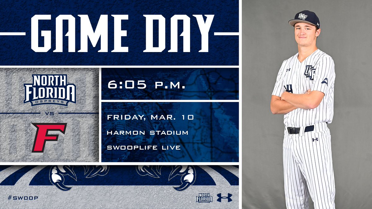 ⚾️ GAME DAY
🆚 Fairfield
📍 Harmon Stadium
⌚ 6:05 p.m.
📊 bit.ly/BSB2023_STATS
📺 bit.ly/3ZPcSLE
🎟️ bit.ly/3IXgpRa

#SWOOP