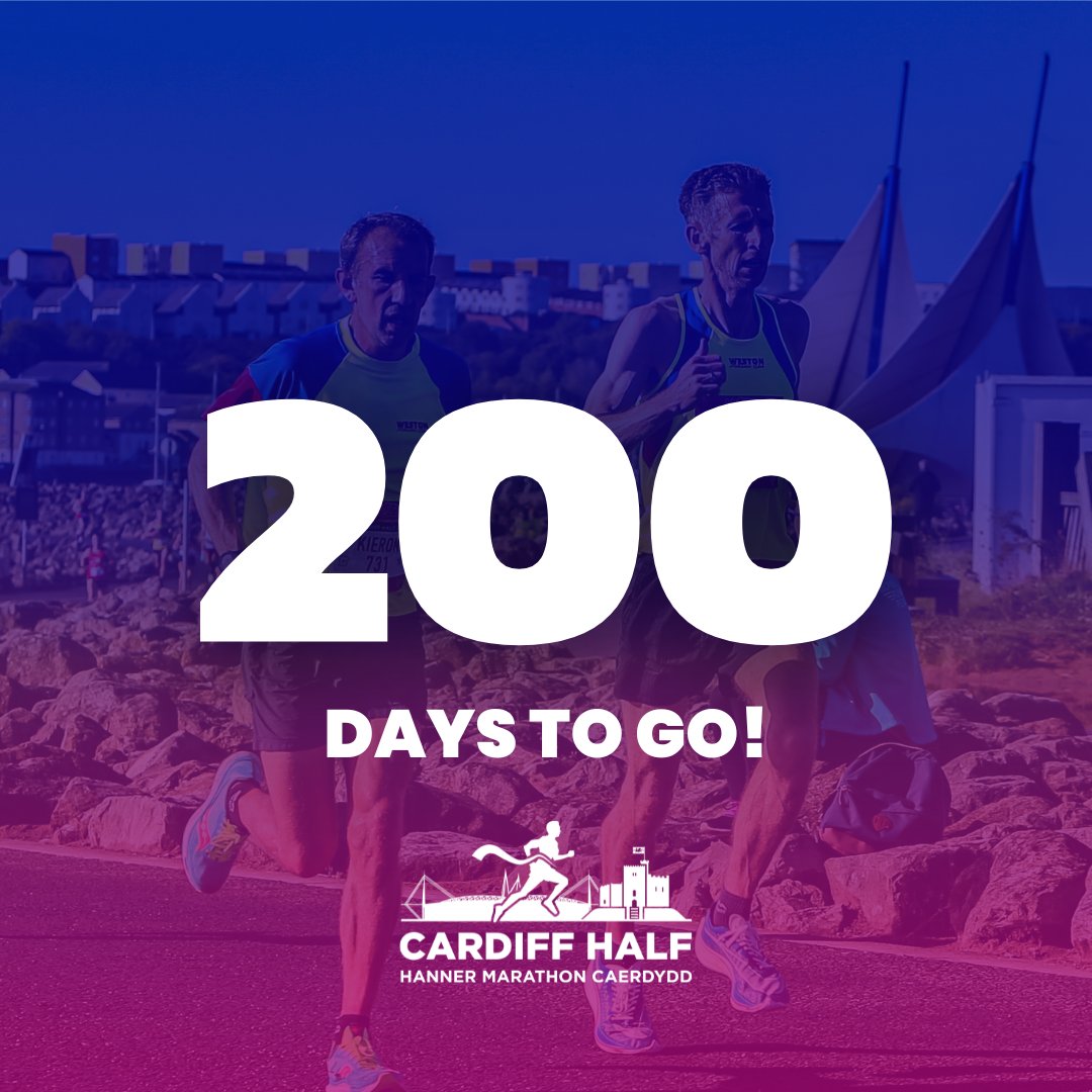 Don't miss out, Caerdydd ⏳

cardiffhalfmarathon.co.uk/take-part/regi…