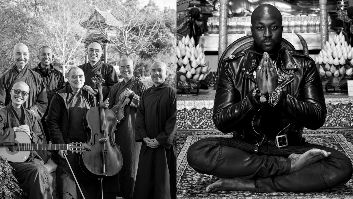 Plum Village monastics and hip hop artist Born I (Ofosu Jones-Quartey) will offer a unique series of interactive and mindful music, poetry, and spoken word performances in Baltimore, Washington, D.C., Boston, and Toronto April 21-May 2. plumvillage.org/musicmeditatio…