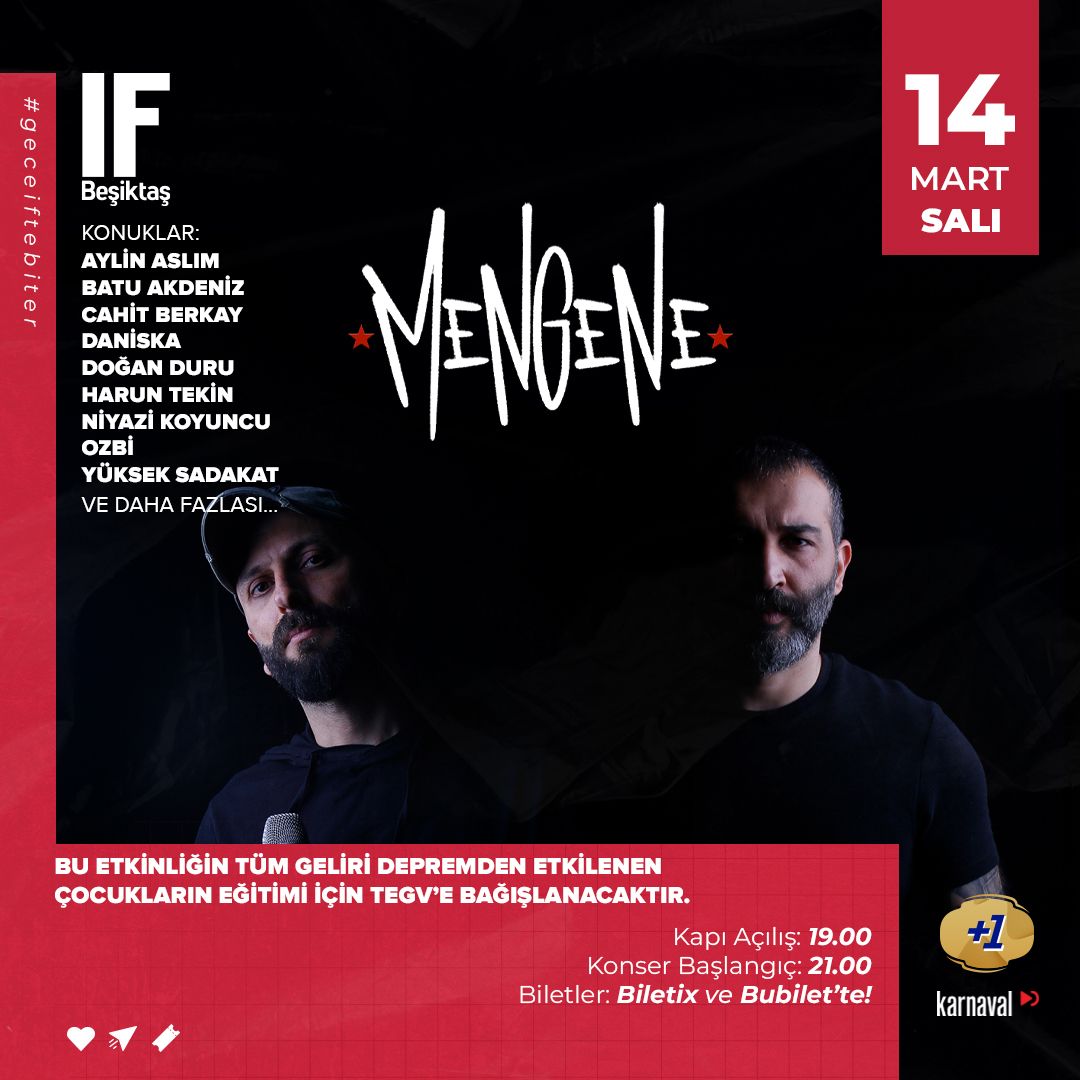 Biliyorsunuz  bizler Mengene olarak tamamen Antakya'lı müzisyenlerden oluşmuş bir grubuz. Herkes gibi yakınlarımızı, dostlarımızı bu felakette kaybettik. Evlerimizi, işyerlerimizi, dünyada eşi benzeri olmayan kentimizi...