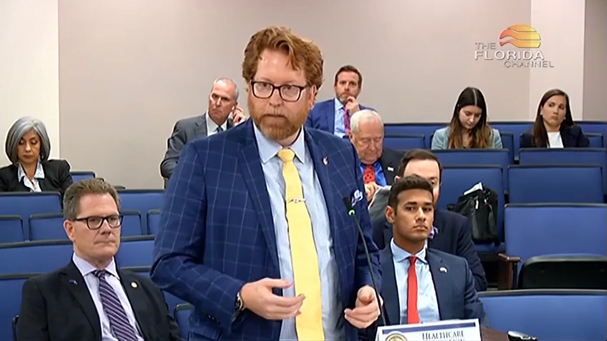 FLSeniorLiving's tweet photo. FSLA’s Vice President of Public Policy, Jason Hand, testified before the House Healthcare Regulation Subcommittee today regarding HB 299, Education and Training for Alzheimer’s Disease and Related Forms of Dementia, sponsored by Rep. Black. #fsla #alwaysworkingforyou https://t.co/kaEdXurwG0