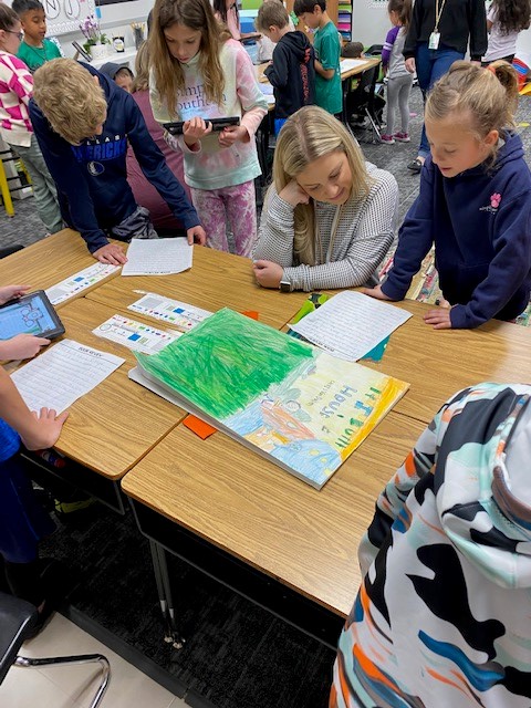 Our 1st grade students celebrated the end of their persuasive writing unit today by sharing their book reviews with our Kinder and 2nd grade students!  I love seeing our grade levels collaborating vertically! #InspireExcellence #JESFamily <a href="/Jack_D_Johnson/">Jack D. Johnson</a>