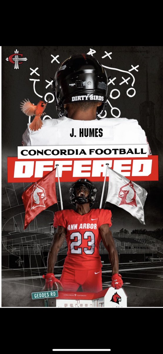 Very blessed to have received an offer from <a href="/CUAA_Football/">Concordia Football</a> thanks to <a href="/D_Green45/">Devin Green</a> and <a href="/Coach_Straz/">Coach Straz</a> for a great visit, Thanks to <a href="/mike_giannone/">Mike Giannone</a> and <a href="/ABTarsFootball/">Anchor Bay Football</a>