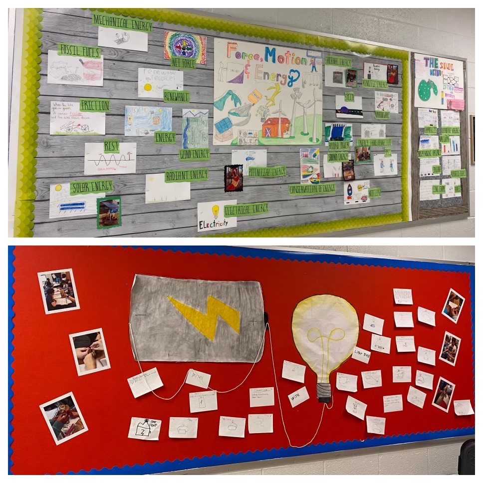 Kudos to <a href="/centrevillees1/">Centreville ES</a> for implementing school-wide, student generated (by grade level) science bulletin boards!  Such great work! 🔍🌳☀️🔌⚛️🦋🐧🚲