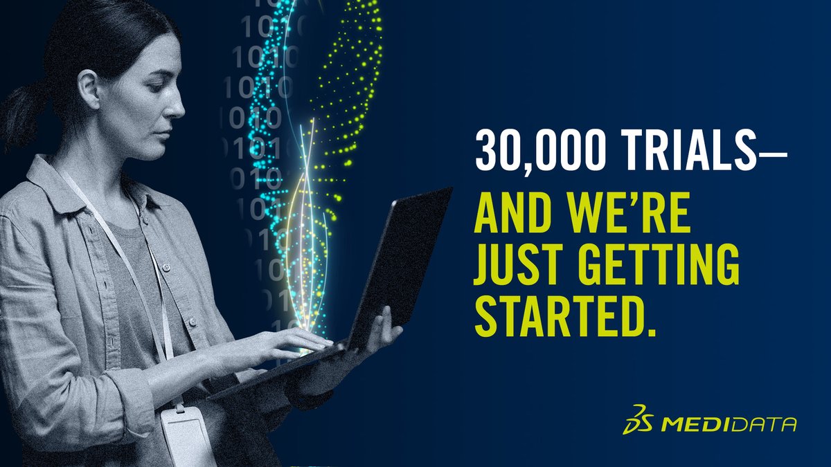 Medidata's tweet photo. Thanks to 20+ years of groundbreaking technological innovation exclusively in #ClinicalTrials, only we have the expertise & the world’s largest patient-level historical clinical trial data set. #SolveTheImpossible with us: https://t.co/uPS18WfWp8 https://t.co/kQeIZTREU5