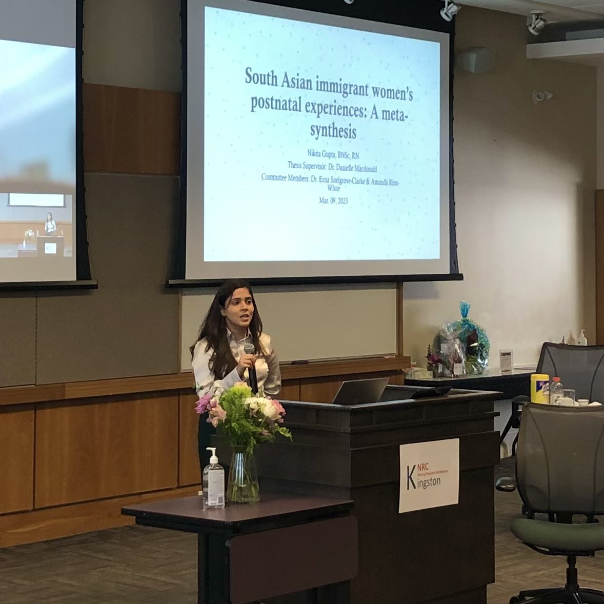 Dr. Danielle Macdonald (@dmacdonald902) on Twitter photo #Proud of <a href="/NoorieRN/">Nikita Gupta</a>’s presentation of her MNSc #Thesis research re: #Postnatal #Experiences of #SouthAsian #Immigrant #Women at the #KingstonNursingResearchConference @QueensuSON <a href="/JBIEBHC/">JBI</a> <a href="/KTerna/">Erna Snelgrove</a> <a href="/AmandaRossWhite/">Amanda Ross-White</a> <a href="/JasonHannKHSC/">Jason Hann</a> <a href="/PremjiShahirose/">Dr. Shahirose Premji</a> <a href="/JPGalica/">Jacqueline Galica RN, PhD, CON(C)</a> <a href="/profkatiegoldie/">Katie Goldie</a> #Proud of <a href="/NoorieRN/">Nikita Gupta</a>’s presentation of her MNSc #Thesis research re: #Postnatal #Experiences of #SouthAsian #Immigrant #Women at the #KingstonNursingResearchConference @QueensuSON <a href="/JBIEBHC/">JBI</a> <a href="/KTerna/">Erna Snelgrove</a> <a href="/AmandaRossWhite/">Amanda Ross-White</a> <a href="/JasonHannKHSC/">Jason Hann</a> <a href="/PremjiShahirose/">Dr. Shahirose Premji</a> <a href="/JPGalica/">Jacqueline Galica RN, PhD, CON(C)</a> <a href="/profkatiegoldie/">Katie Goldie</a>