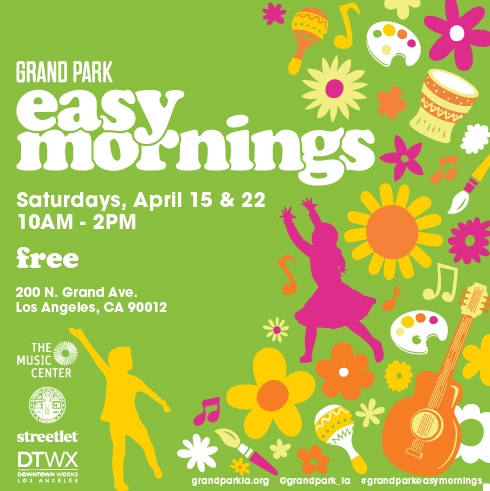 🌤️ Start your weekends with Grand Park's Easy Mornings on SAT, APR 15 &amp; 22 from 10AM-2PM! Enjoy FREE activities to deepen relationships with self, community and the park through dance, music, health and wellness + more. Co-curated with <a href="/shopstreetlet/">Streetlet</a>. grandparkla.org