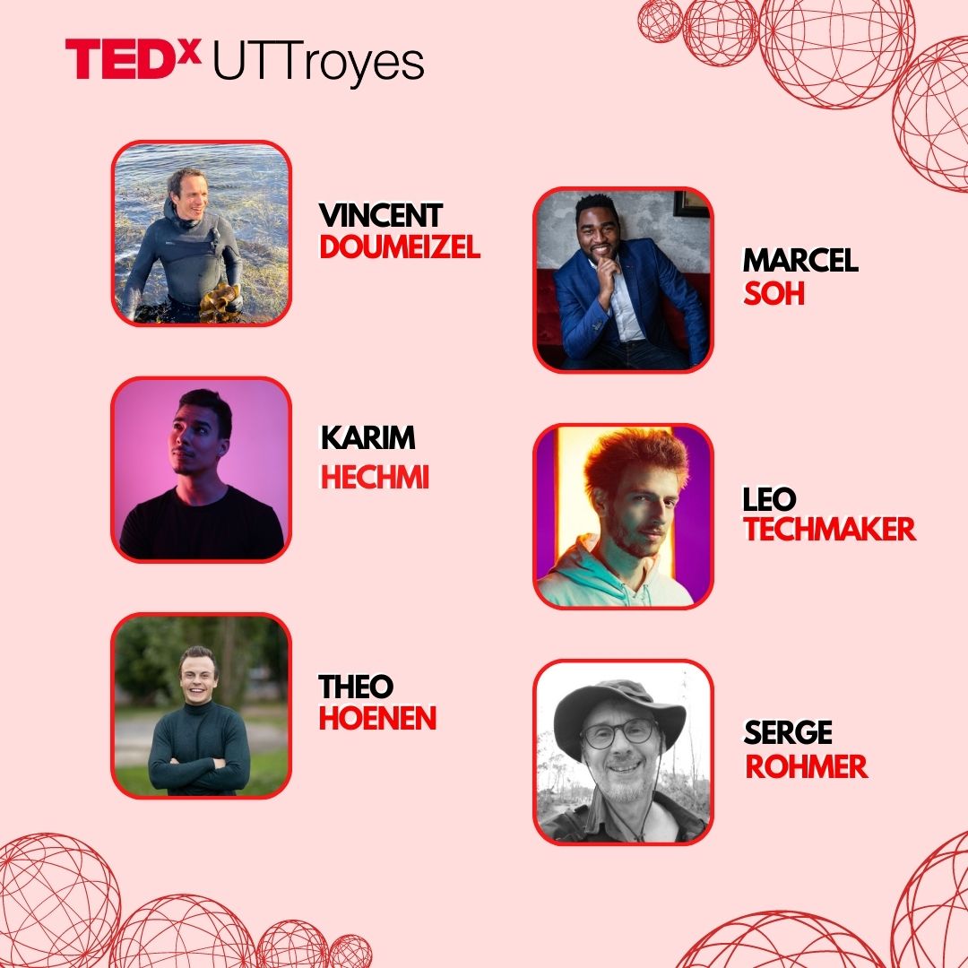 💥 Plus que 6 jours avant le #TEDxUTTroyes !💥

☝Resumé des speakers☝

✨On se rapproche de plus en plus de l’évènement, et on espère que vous serez nombreux à y assister ! 🙌
Toute l’équipe vous donne rendez-vous mercredi prochain à partir de 17h45h ! ✨