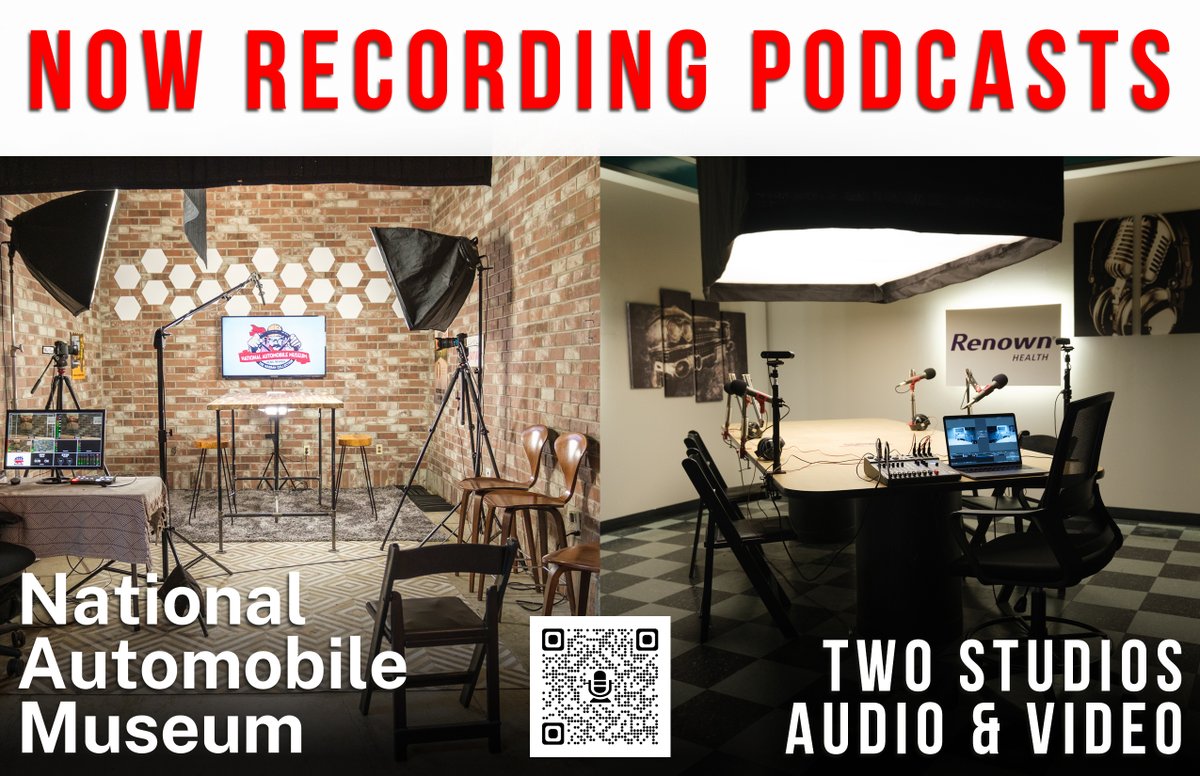NatlAutoMuseum's tweet photo. We have a full-service podcast recording studio, equipped to fit any style of shooting, whether it is video content, live content, podcasts and more.
#Podcast #BeAHost
https://t.co/fOyOwPeFgS https://t.co/lnXBQSz3VK
