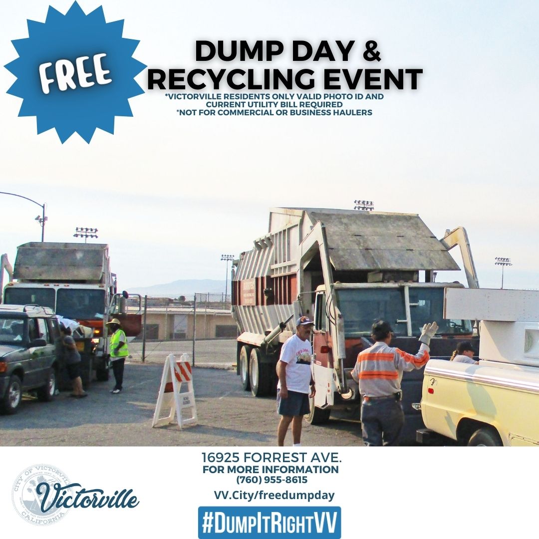 City of Victorville on Twitter "Dispose of extra trash and appliances
