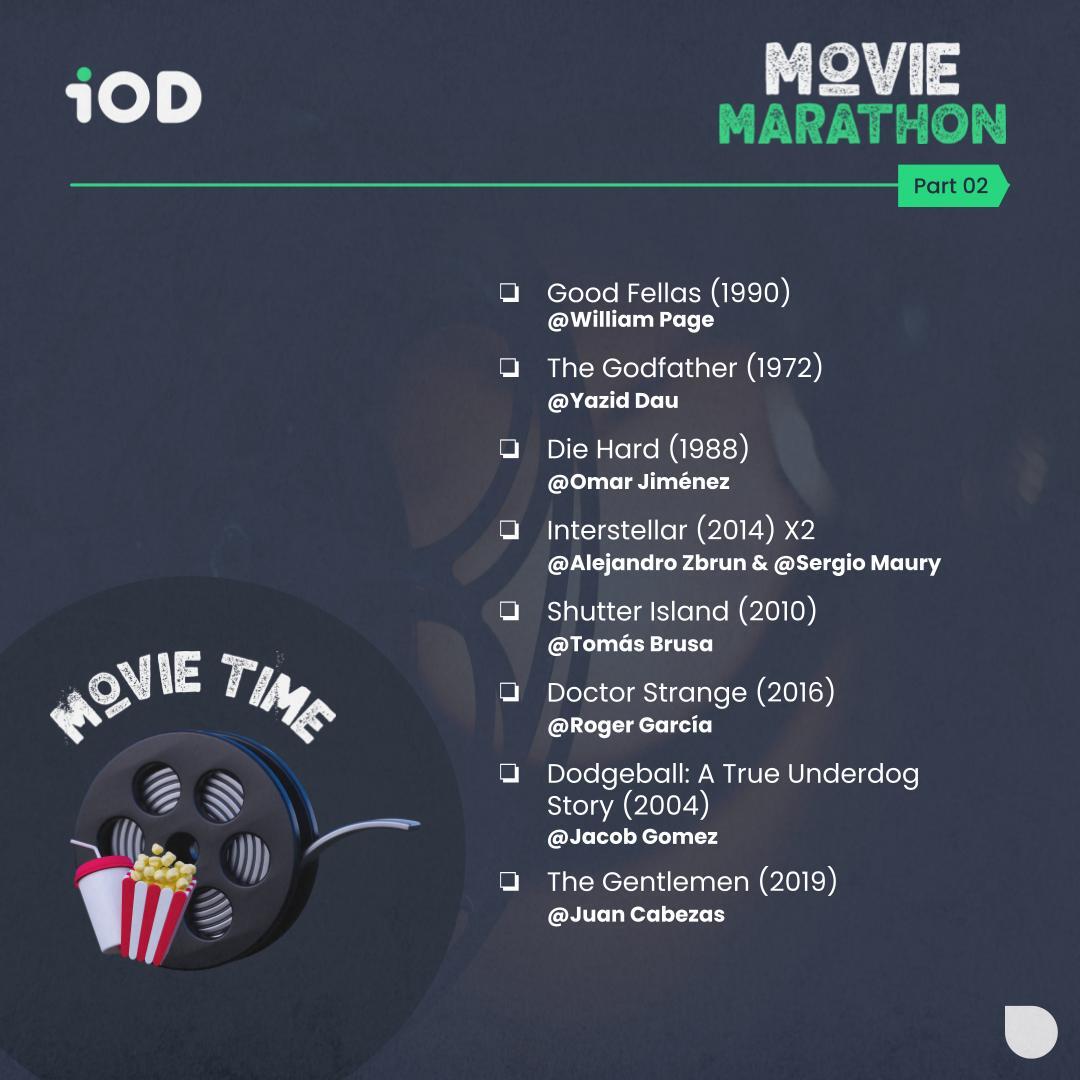 The wait is over! 🎉 The IOD ultimate movie marathon list is finally here. Grab some snacks and get ready for non-stop entertainment. 🍿🎬 #IODMovieList #MovieMarathon #FilmAddicts