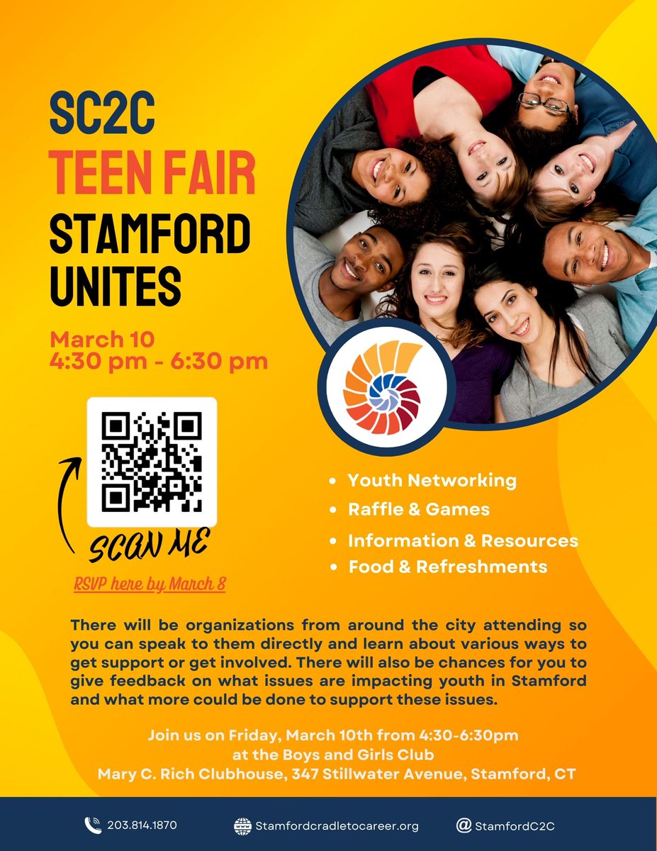 SPEFct's tweet image. We need your voice to help create opportunities for ALL our youths! Look for SPEF at @StamfordC2C &apos;s upcoming community collectives on March 10th, 21st, and April 11th! 

#StamfordUnites #SC2C #EquityForAll #EducationForAll