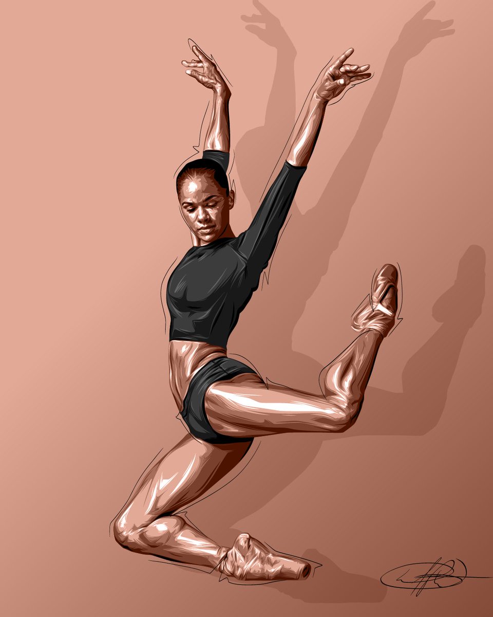 MISTY COPELAND
@mistyonpointe 

#DarkWingArt #dance #vectorart #danceart #beauty #history #ballet #ballerina #mistycopeland