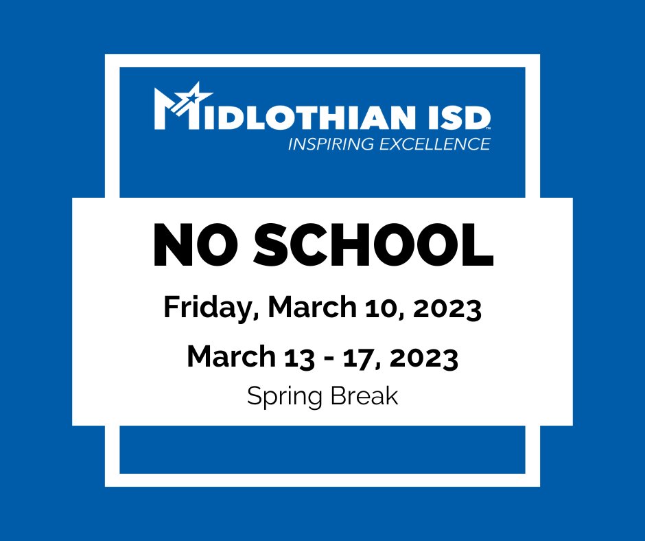 Midlothian ISD on Twitter "This is a reminder that we do not have
