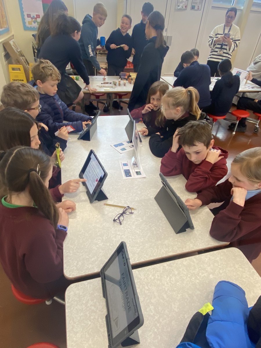 evenlodeps's tweet image. The Eco Committee had a great time at St Joseph’s Primary School this morning at their @FairTradeWales Conference. We were very lucky to hear from Nimrod, a Ugandan coffee farmer, and took part in lots of Fairtrade related activities! Thank you @stjpenarth for inviting us! 🌍