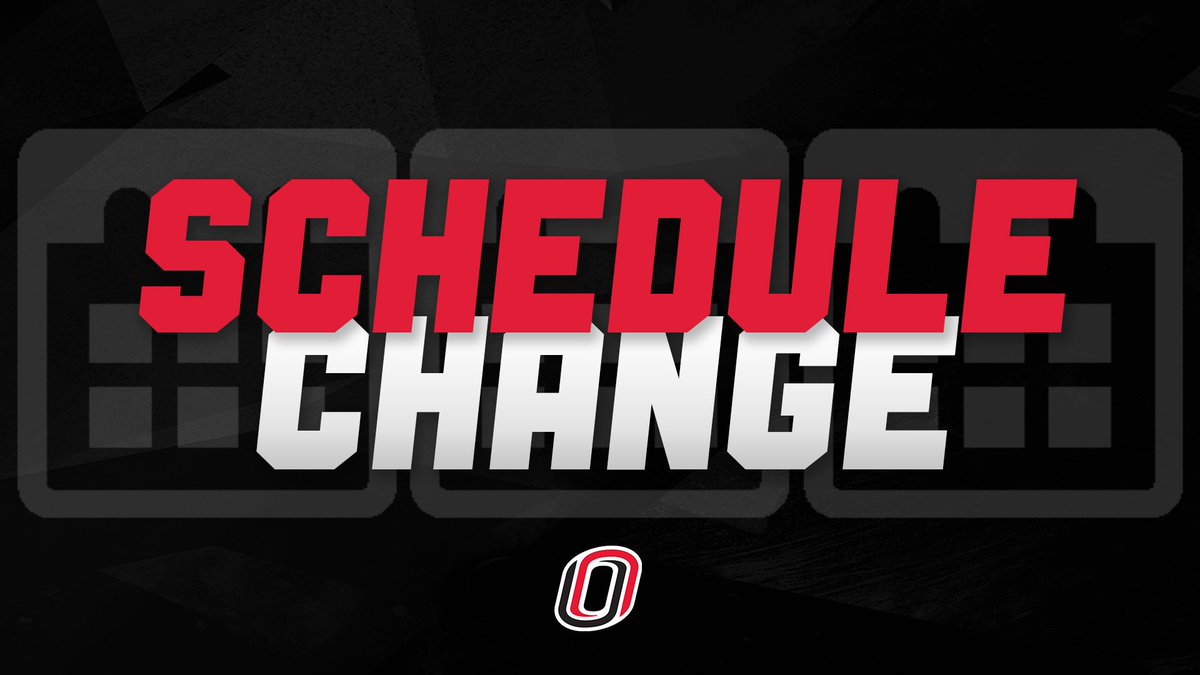 OmahaBSB's tweet photo. 🚨SCHEDULE CHANGE🚨

Baseball will now play a doubleheader tomorrow with Game 1 starting at 12:30 p.m., and Game 2 coming 30 minutes after. Both games will be seven innings.

Game 3 will be played on Saturday or Sunday, depending on weather.

#OmahaBSB https://t.co/0CB3WD4QKC