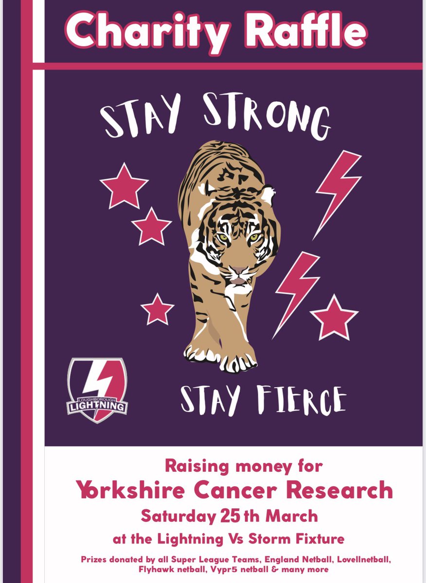 Npanagarry's tweet photo. Grateful for all the support from the Netball Community towards my Charity Raffle 🫶All 10 teams &amp; Netball brands donating towards the prizes. Thank you ☺️
Thank you @LboroLightning for all your support 💜 Lboro fans keep a look out for the Stall on the day 💜 https://t.co/SMvRJnumHt