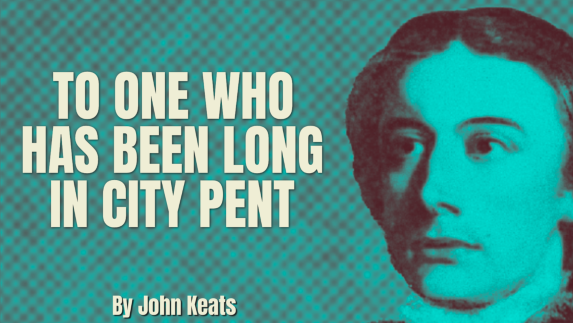 "To one who has been long in city pent,
  'Tis very sweet to look into the fair
  And open face of heaven"
#johnkeats #poetryreading #poetrylovers #poetrytwitter #poetrycommunity #poetry 

youtu.be/0clcW6mk2CY