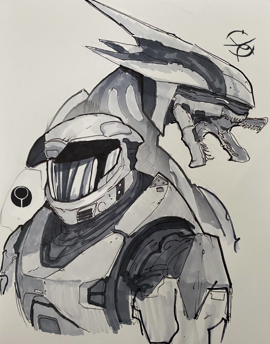 「My halo sketchbook doodles from last wee」|Rythaze 🌧️のイラスト