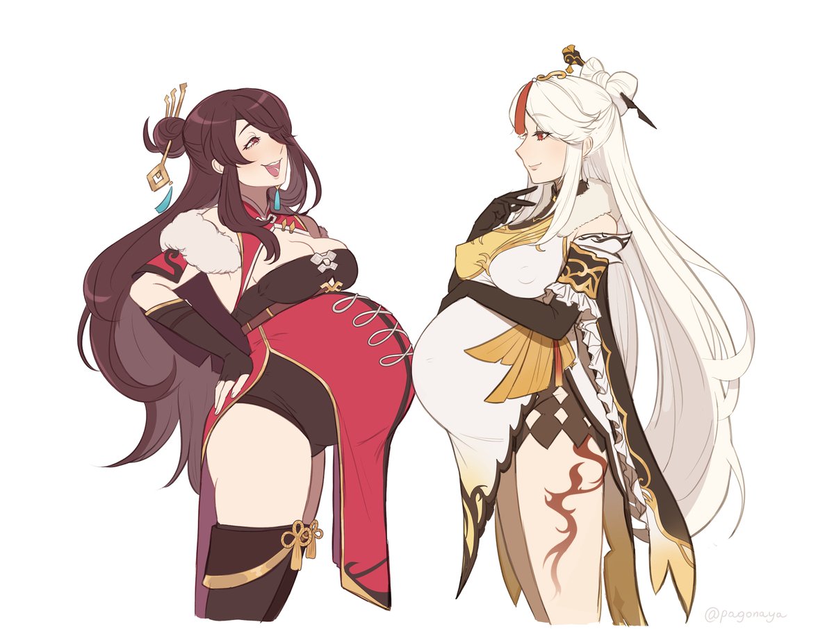 pagonaya's tweet photo. And another piece for @Shadowamelia
with a clothed and bare belly version! https://t.co/xAakI0C7sx