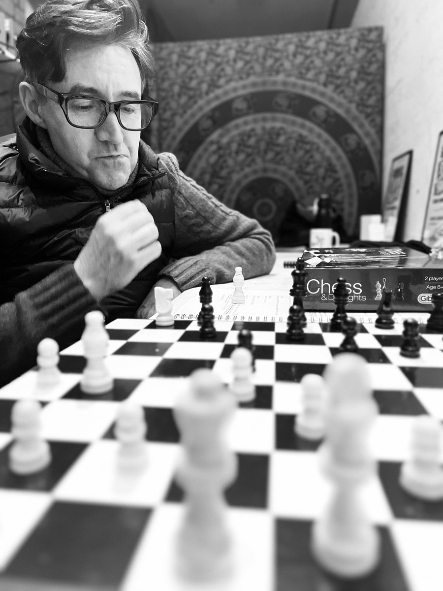 “You may learn much more from a game you lose than from a game you win. You will have to lose hundreds of games before becoming a good player.” – José Raúl Capablanca #chessquotes 

Playing a few good games with my fellow actor and friend David Boyle at the #tabernacle