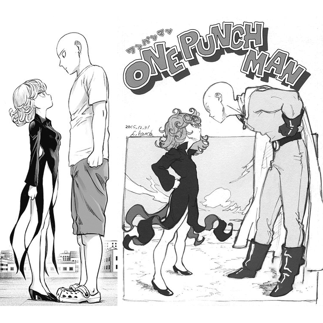 sirDangel's tweet photo. Comparison between Murata & season 1 animator Shūhei Handa: Saitama and Tatsumaki stare down from latest chapter 181 (226).
#OnePunchMan #ワンパンマン #Opm181 #OPM226 #OnePunchMan181 #ONEPUNCHMAN226 #Saitama #Tatsumaki https://t.co/E9R2IJjFJT