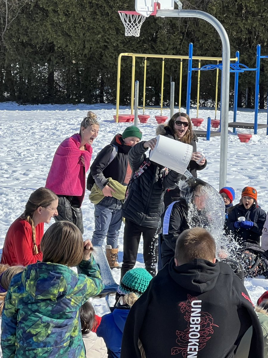 Polar Plunge fundraiser challenge this afternoon!