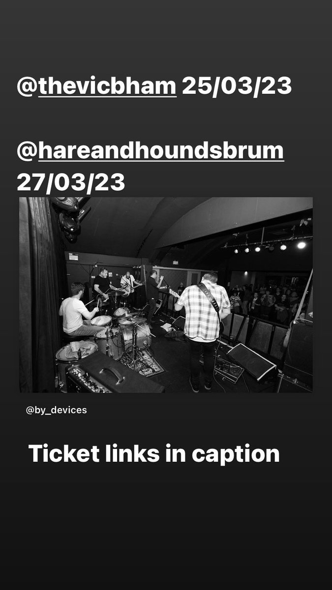by devices (@bydevicesband) on Twitter photo Get down to either one of these venues to see us support burning house <a href="/TheVictoria/">The Victoria 👑</a> or small talk <a href="/hareandhounds/">Hare & Hounds Birmingham</a> along with that super nice chap @samlambethmusic
skiddle.com/e/36295371
Or
xfire.live Get down to either one of these venues to see us support burning house <a href="/TheVictoria/">The Victoria 👑</a> or small talk <a href="/hareandhounds/">Hare & Hounds Birmingham</a> along with that super nice chap @samlambethmusic
skiddle.com/e/36295371
Or
xfire.live
