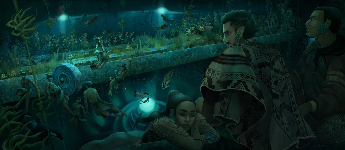 ARTesst_R's tweet photo. Peace in Talokan 

#WakandaForever
#BlackPanther
#Namor
#Namora
#Attuma
#Talokan https://t.co/wBjUx1YPyP