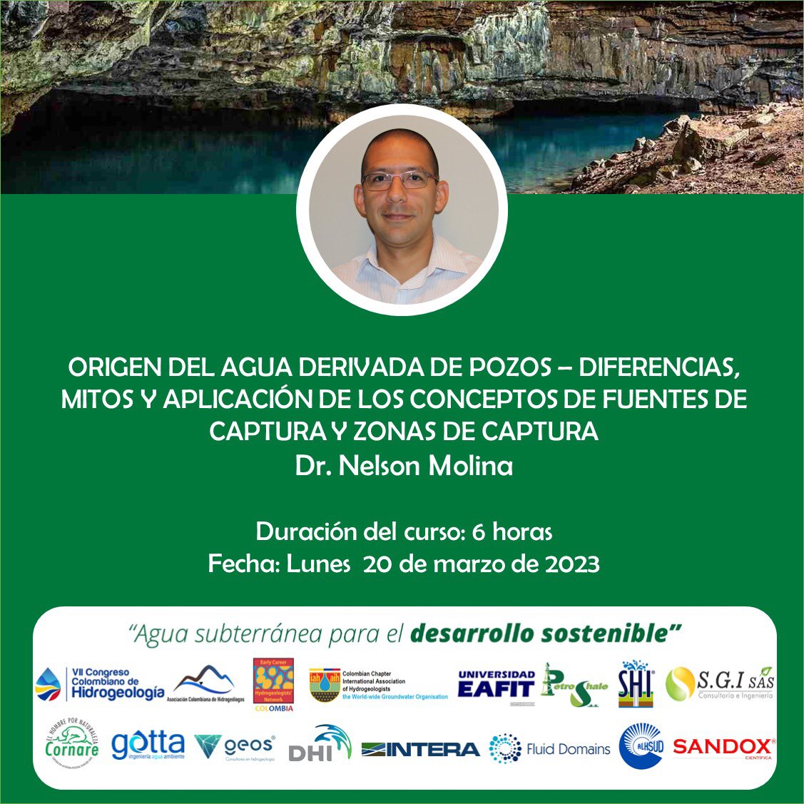 AHidrogeologos's tweet photo. #curso en el #VIICCH2023   Inscripciones en
https://t.co/P4BF2VoPpM últimos cupos https://t.co/npV3AW69Yq