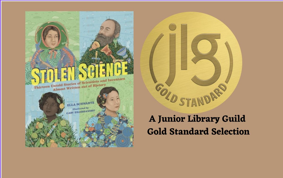 STOLEN SCIENCE  has been honored with a Junior Library Guild Gold Standard Selection!  Thank you @JrLibraryGuild 

#STEMeducation #stem #MG #nonfictionreads #NF #ScienceEducation