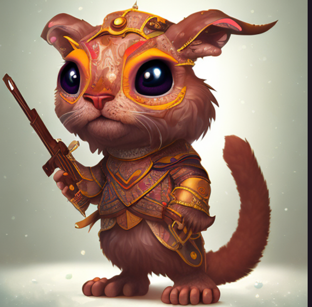 Alicuecano_'s tweet photo. https://t.co/l8EjKZp6Pp 
This little guy is ready for everything!!!
@generaitiv #FantasyPet
Made with Openjourney V4 https://t.co/3POELAzx1v