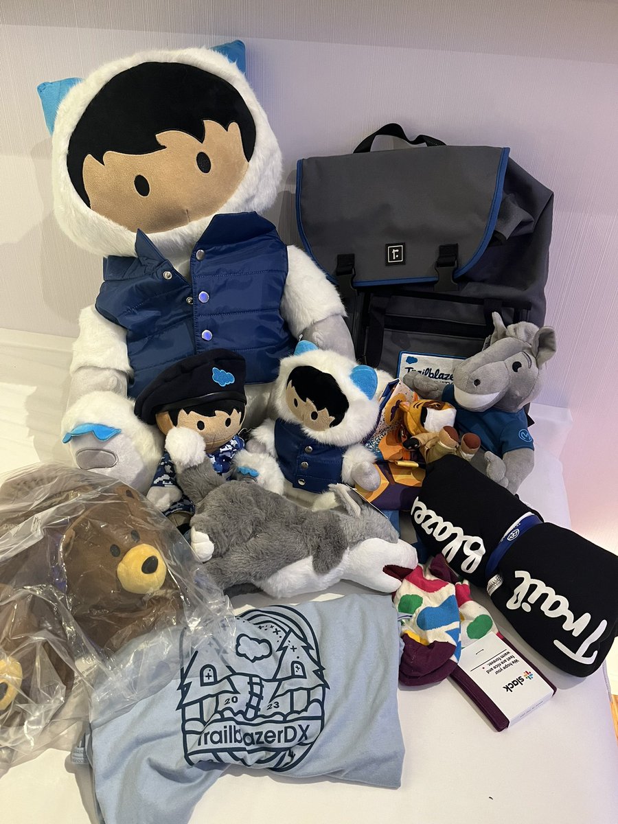 I'm so excited to be flying back home to the Netherlands with these amazing Salesforce trophies! The big-sized Astro trophy is definitely the cherry on top. A huge thank you to @adam17amo for being so kind and letting me take it! #TDX23 #salesforce #TrailblazerDX