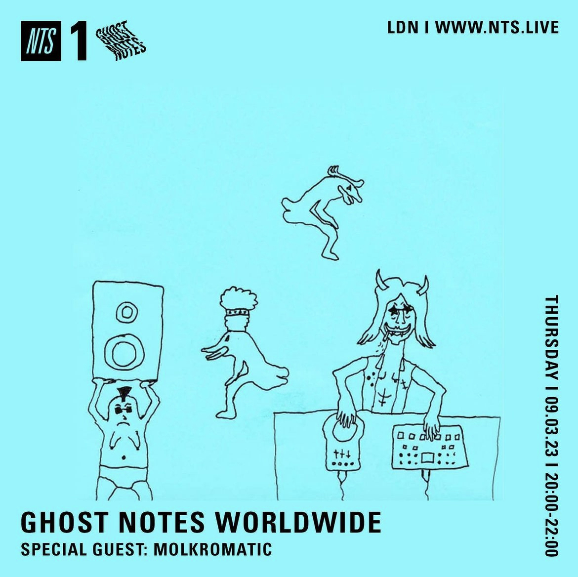 90 more minutes of .@Ghost__Notes live from our London studio with @TxImpey and special guest Molkromatic Tune in: nts.live/1