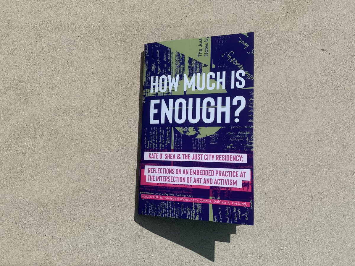 Now for pre-order on @TLP_says #HOWMUCHISENOUGH published in 2023 by Common Ground, @CreateIreland  &amp; @halfletter  traces the challenges, richness &amp; diversity of Dublin 8 &amp; @RumpusX, response to the Just City Counter residency award 2020 -2022. Thanks @artscouncil_ie @LabDCC 