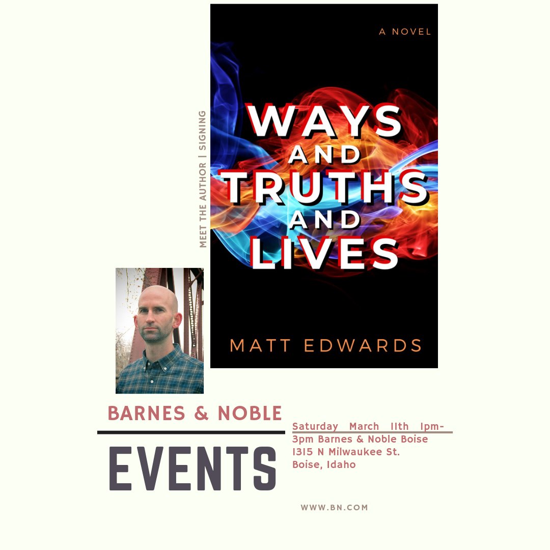 Happy Thursday, Boise! Heads up! We have a double author weekend coming up! Join us March 11th!